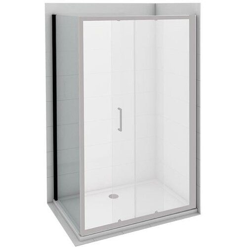 Copen bočno staklo copen atlas black 900x1950 transparentno staklo 6mm crni mat ram Cene