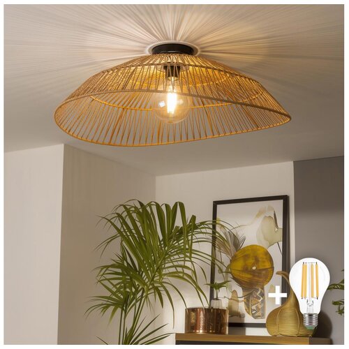  Brilagi - LED nadgradni luster CERIA BOHO 1xE27/40W/230V prečnika 70 cm, braon Cene