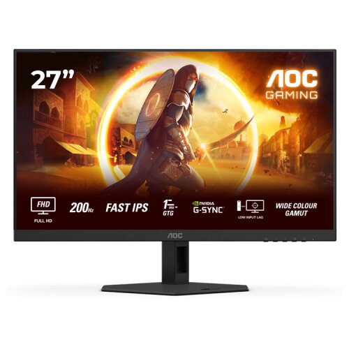 Ms MONITOR AOC Gaming 27G4HRE 27&Prime; Fast IPS, 1920&times;1080, 200Hz, 0.5MPRT (1GtG), 300 cd/m2, 1000:1, Adaptive Sync, G-Sync Compatible, HDR10, 2x HDMI, Cijene