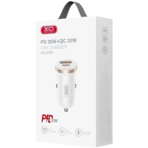  Auto punjac XO CC56 30W USB+Type C+kabal type-C Bijeli Slike