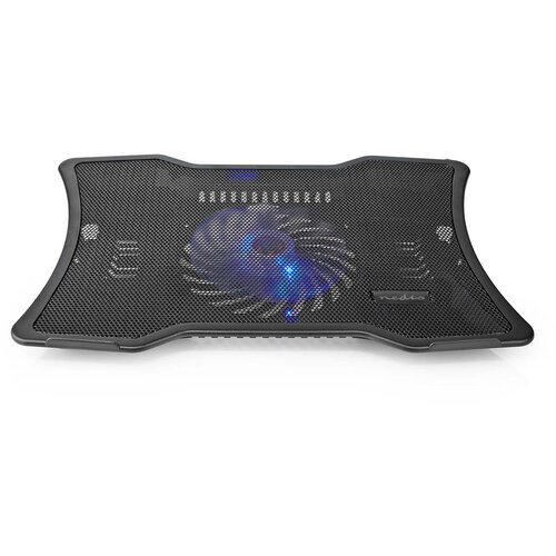 Nedis 17-palčni hladilnik USB za prenosni računalnik s tihim ventilatorjem LED, Črna, (5000064038) Cene