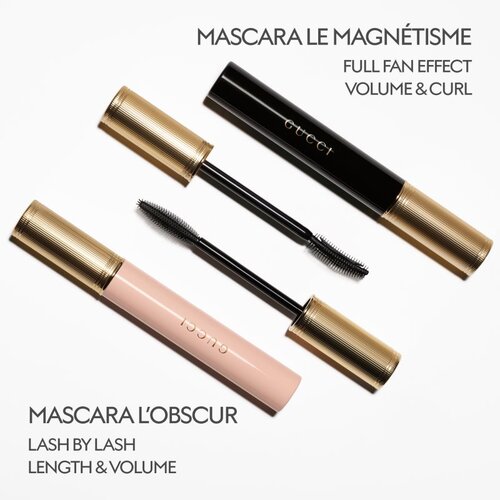Gucci Beauty Mascara Le Magn&amp;eacute;tisme dolgoobstojna maskara za volumen in vihanje trepalnic odtenek 01 Eve Black 7.5 g Slike