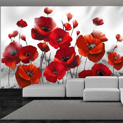  Samoljepljiva foto tapeta - Poppies in the Moonlight 343x245 Cijene