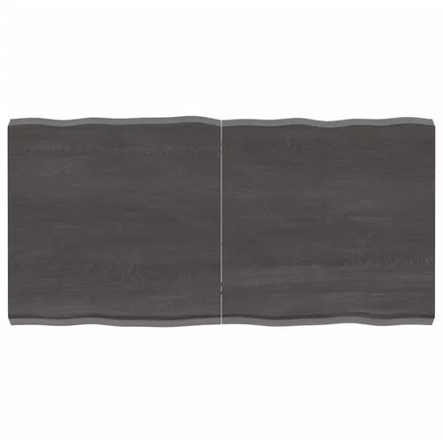 Stolna ploča tamnosiva 120x60x6 cm obrađena masivna hrastovina