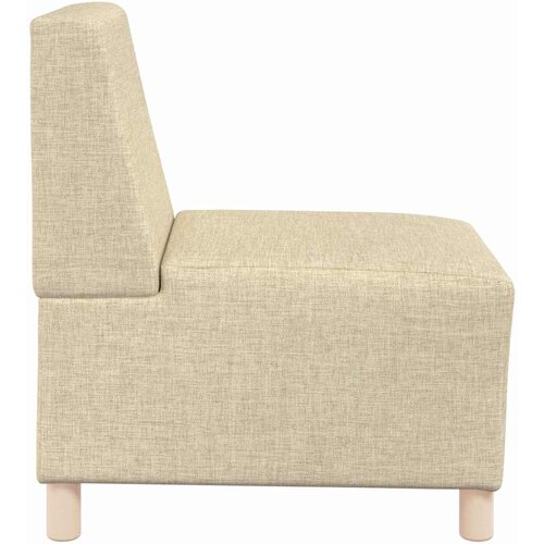  Modularna sofa bez naslona 3 pcs Krema 55 x 74 x 82 cm tkanina Slike