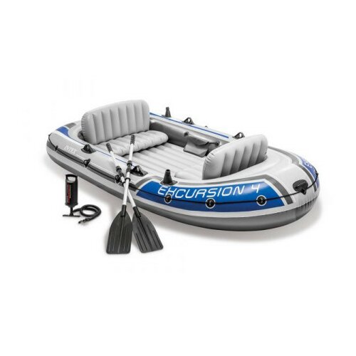 Intex excursion Čamac set za 4 osobe (54″ Aluminijumska vesla) ( 68324NP ) Cene