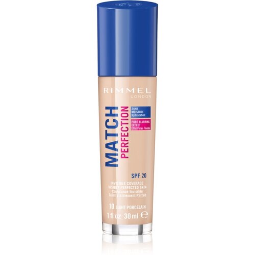 Rimmel London match perfection SPF20 tekući puder 30 ml nijansa 010 light porcelain Slike