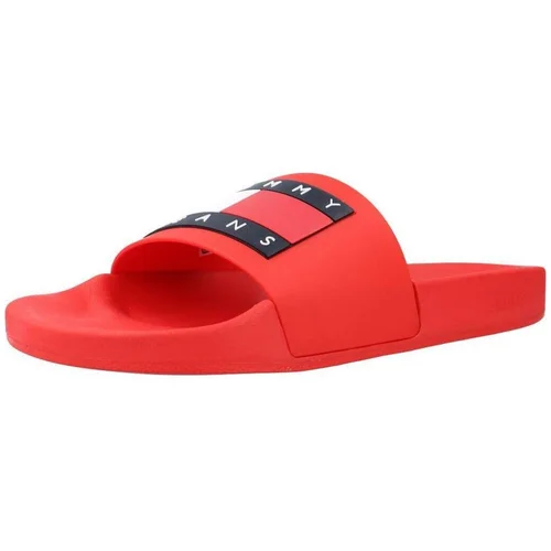 Tommy Jeans POOL SLIDE ESS Crvena