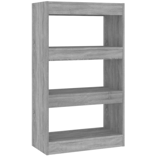 Maison Chic Knjižna omara - Knjižni regal siva sonoma hrast 60x30x103 cm, (21723117) Slike