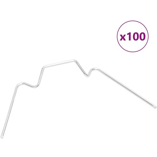 VidaXL Stezaljke za staklenik 100 kom tipa W od pocinčanog čelika Slike
