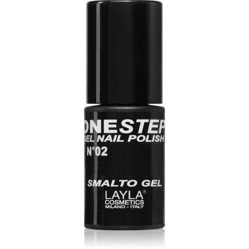 Layla Cosmetics One Step lak za nokte nijansa N.2 100% Black 5 ml Slike