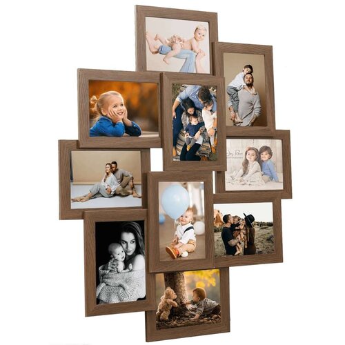  Za 10 fotografija (13 x 18 cm) svjetlosmeđi MDF Slike