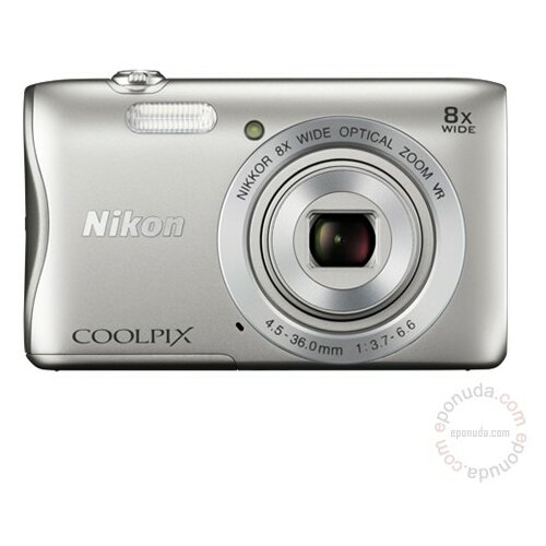 Nikon COOLPIX S3700 Silver digitalni fotoaparat Slike