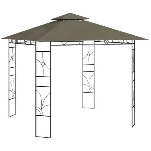 vidaXL Paviljon 3x3x2,7 m taupe 160 g/m² Cene