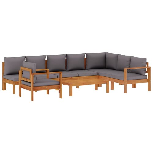  6-dijelna set vrtnih sofa s jastucima masivno bagremovo drvo Slike