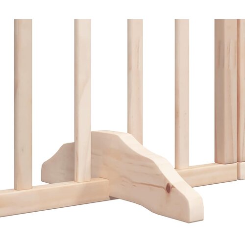  Vrata za pse s vrata&amp;scaron;cima 12 panela sklopiva 960 cm drvo topole Slike