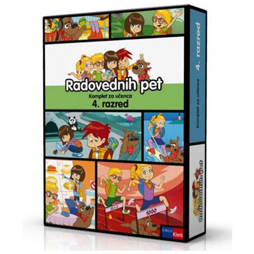  Radovednih pet 4, komplet petih samostojnih delovnih zvezkov + koda Cene