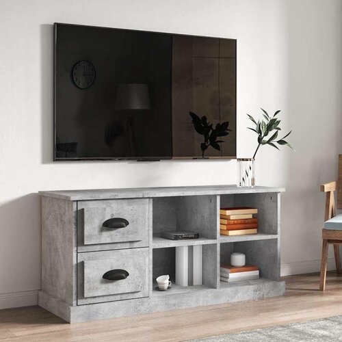 TV ormarić boja betona 102x35,5x47,5 cm konstruirano drvo Cene