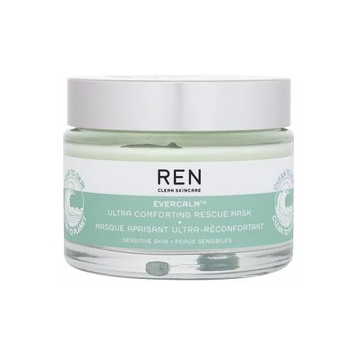 REN Clean Skincare Evercalm Ultra Comforting Rescue maska za obraz 50 ml za ženske