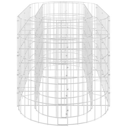  Gabionska povi&amp;scaron;ena gredica od pocinčanog željeza 120x50x50 cm Slike