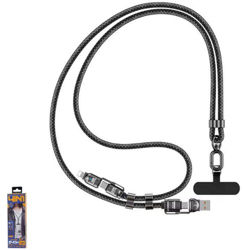  Vi&amp;scaron;enamenski data kabl REMAX Crossbody Vanguard 240W C7(A+C-C+L), 1.5m Slike