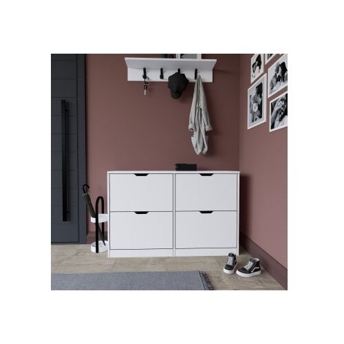 Hanah home Stalak za cipele Duru 1600-50, 120,5x79,2x30 cm, Bijela Slike