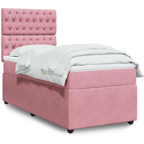  Box spring krevet s madracem ružičasti 80 x 200 cm bar&scaron;unasti Cijene