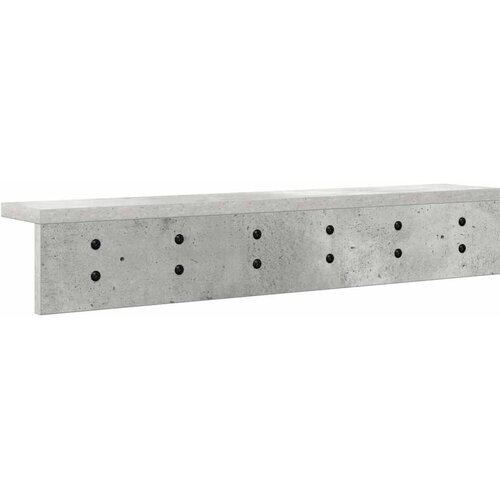  Vje&amp;scaron;alica za kapute na zidu Betonski sivi 60 x 10,5 x 10,5 cm Slike