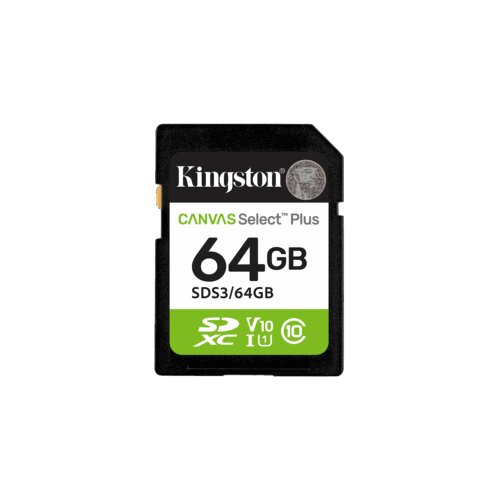 Sd card Kingston 64 GB S3/64GB Class10 Canvas Select Plus adapter;100MBs Read,Class 10 UHS-I Cijene