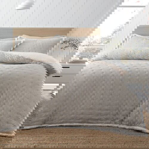 Catherine Lansfield Kremno bela enojna posteljnina iz sherpa flisa 135x200 cm Cosy Nori – Cene