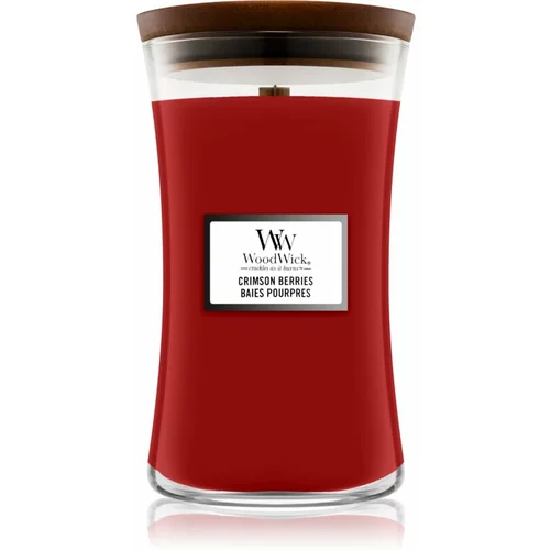 WoodWick crimson berries dišeča svečka 610 g unisex