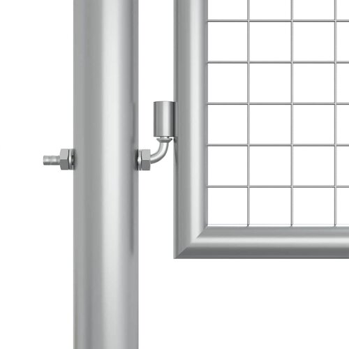 Vrtna vrata od pocinčanog čelika 400x125 cm srebrne boje Slike