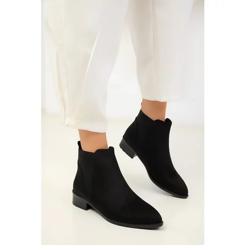 Soho Women's Black Suede Boots & Bootie 18580