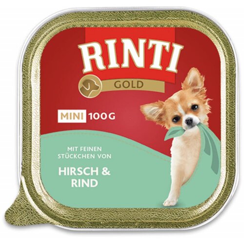 Finnern rinti gold mini - govedina i jelen pa&amp;scaron;teta 100g Slike