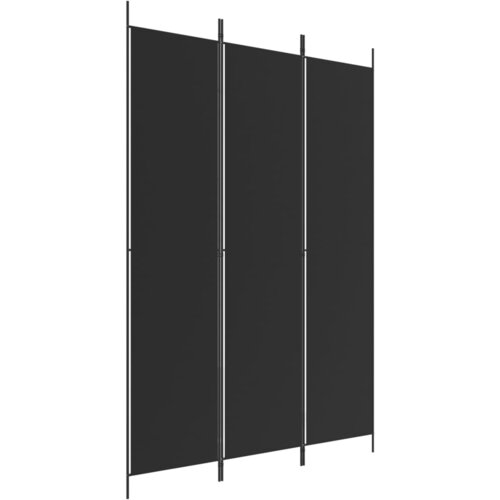 Maison Chic Paravan - Sobne pregrade 3-delni 150x220 cm črna blago, (22111545) Cene
