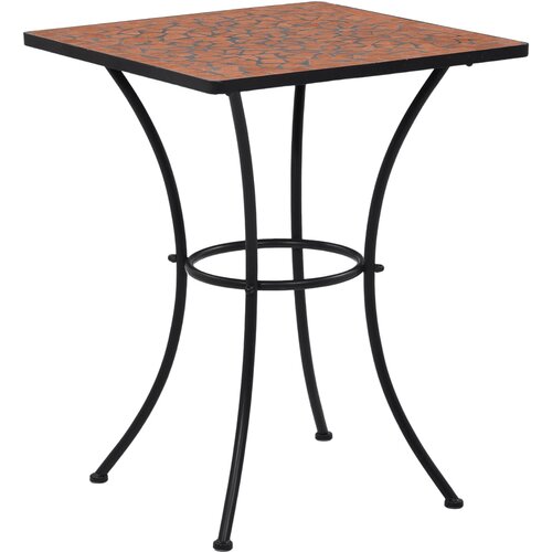 Bistro stolić s mozaikom boja cigle 60 cm keramički Cijene