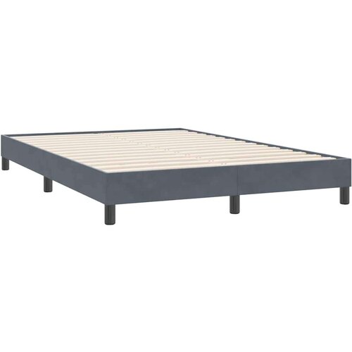VidaXL Okvir kreveta bez madraca tamno sivi 140x220 cm bar&amp;scaron;un Slike