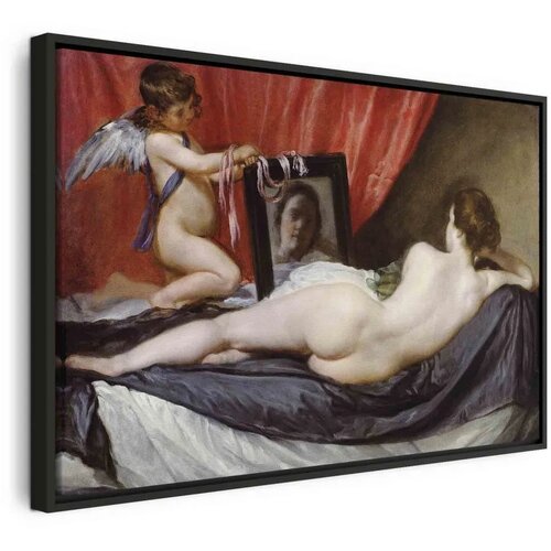  Slika - Diego Vel&aacute;zquez &ndash; The Rokeby Venus 120x80 U crnom drvenom okviru Cijene