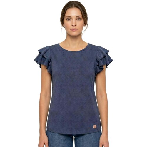 Leone 1947 Majice &amp;amp; Polo majice Woman T-Shirt Short Sleeves Urban Safari Modra Slike