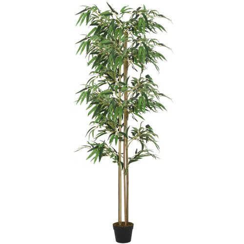 VidaXL Umjetno stablo bambusa 1520 listova 200 cm zeleno Slike