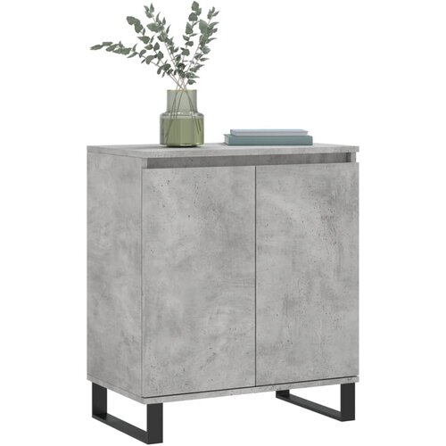  Komoda siva boja betona 60x35x70 cm od konstruiranog drva Slike