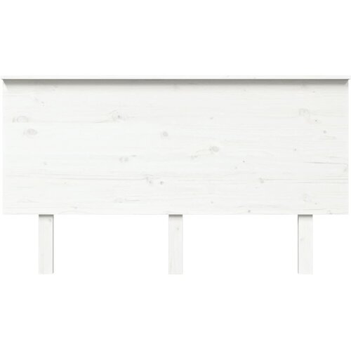  Uzglavlje za krevet bijelo 144x6x82,5 cm od masivne borovine Slike