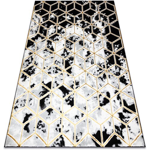 RugsX Preproge Preproga ALLURE 1966 Cube kocka 3D - 240x330 cm Črna Cene