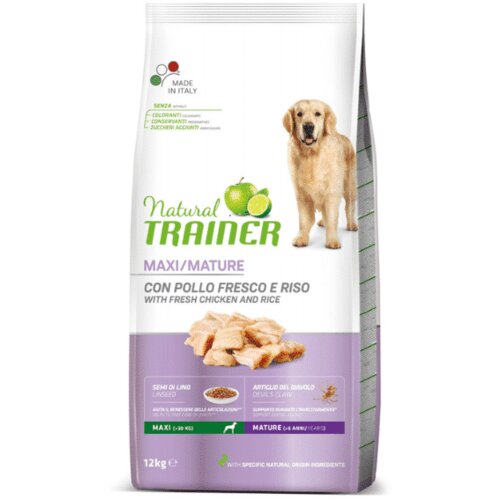 Natural trainer dog maxi mature sveža piletina 12 kg Slike
