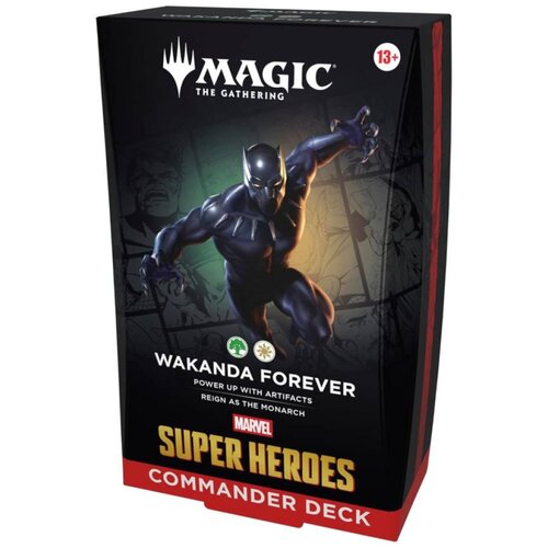 Wizards Dru&scaron;tvena igra - Magic the Gathering - TCG Marvel Super Heroes - Wakanda Forever - Commander Deck Cene