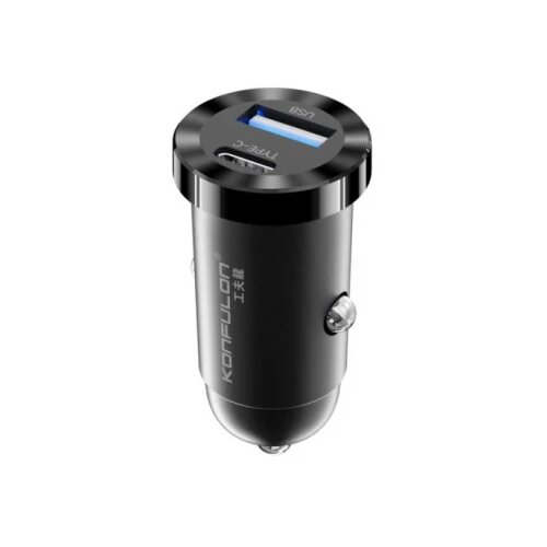 Konfulon C79 auto punjač C79 12W USB A + Type C crni Cene