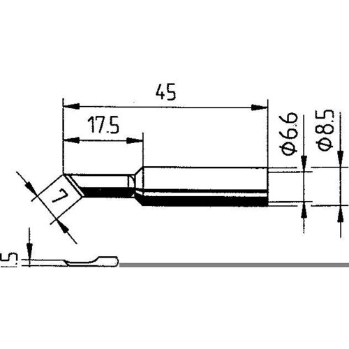 Ersa 0832AD spajkalna konica poševno odrezana\, dur Velikost konice 1.50 mm Vsebina\, količina\, vsebina količinskih enot na prodajno enoto 1 kos, (20395257) Cene