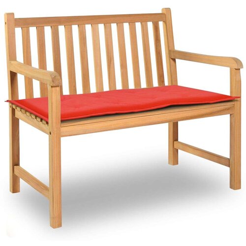  Jastuk za vrtnu klupu crveni 100 x 50 x 3 cm od tkanine Oxford Cijene