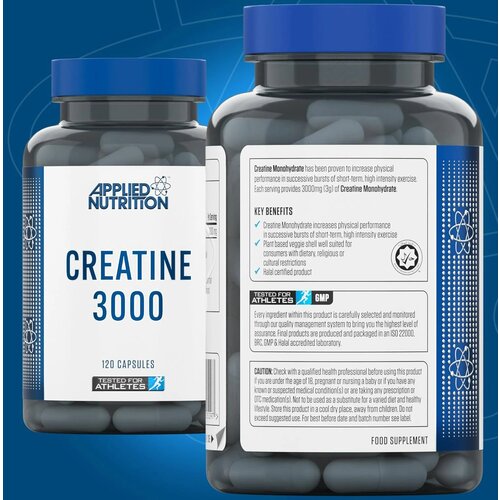 Applied Nutrition mikronizovani kreatin monohidrat 3g &amp;ndash; tablete za snagu Slike