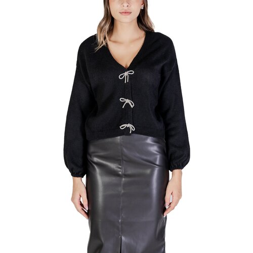 Only Puloverji ONLDONNA LS V-NECK PULLOVER EX KNT 15343634 Črna Slike